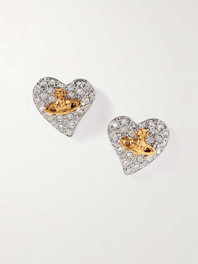 Vivienne Westwood And Gold-tone Crystal Earrings