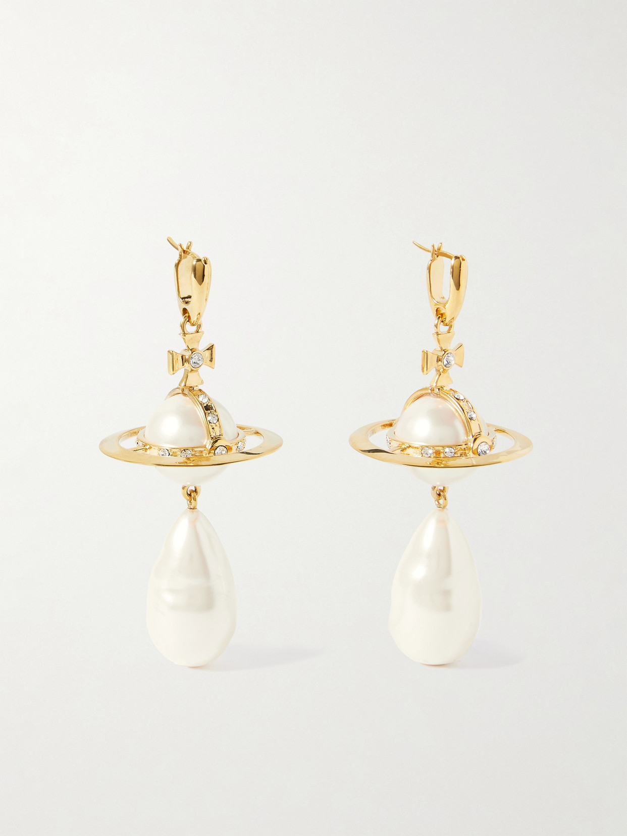 Vivienne Westwood Giant Pearl Drop Earrings In Neutrals