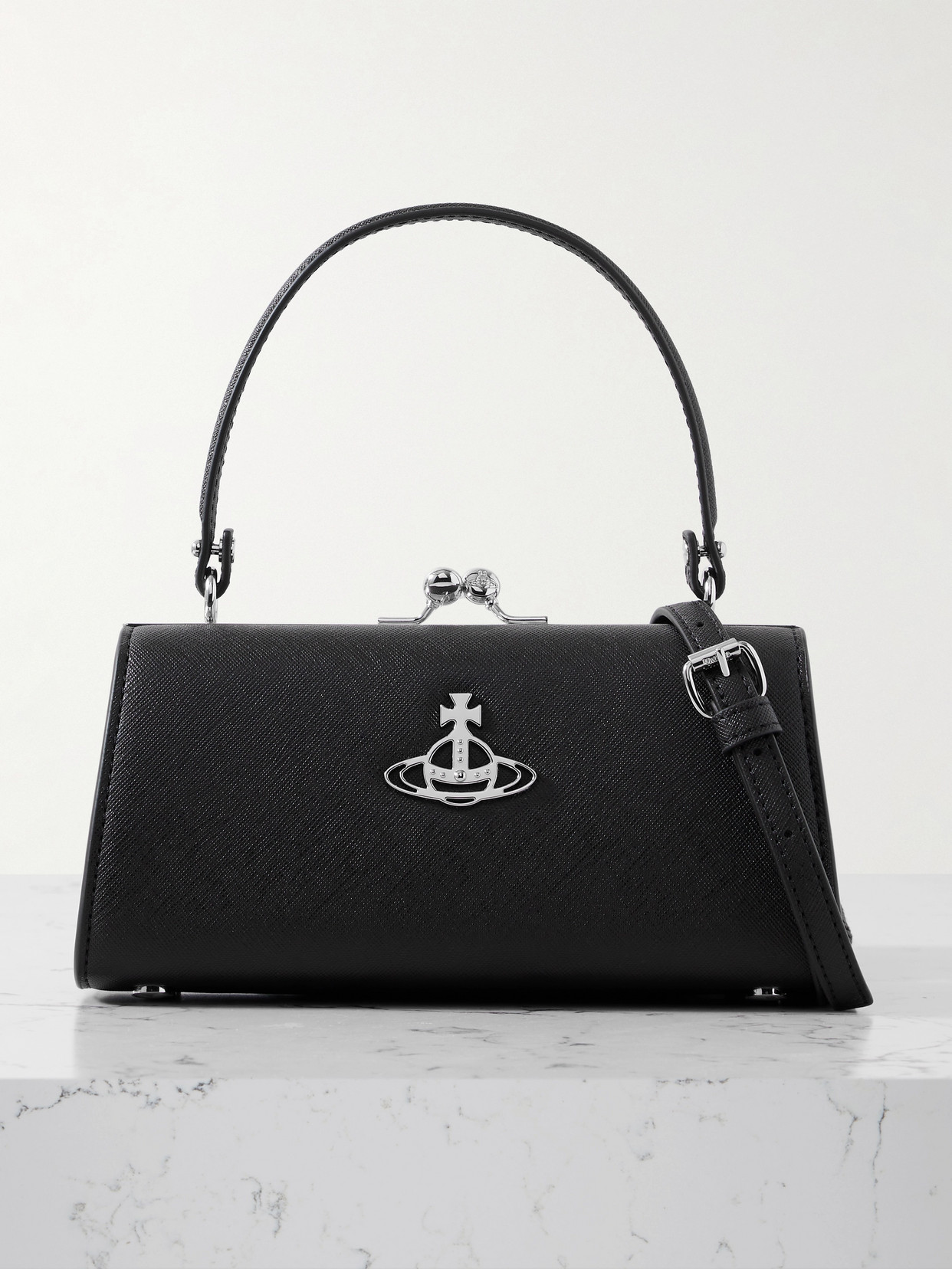 Vivienne Westwood Doll Xl Embellished Tote In Black