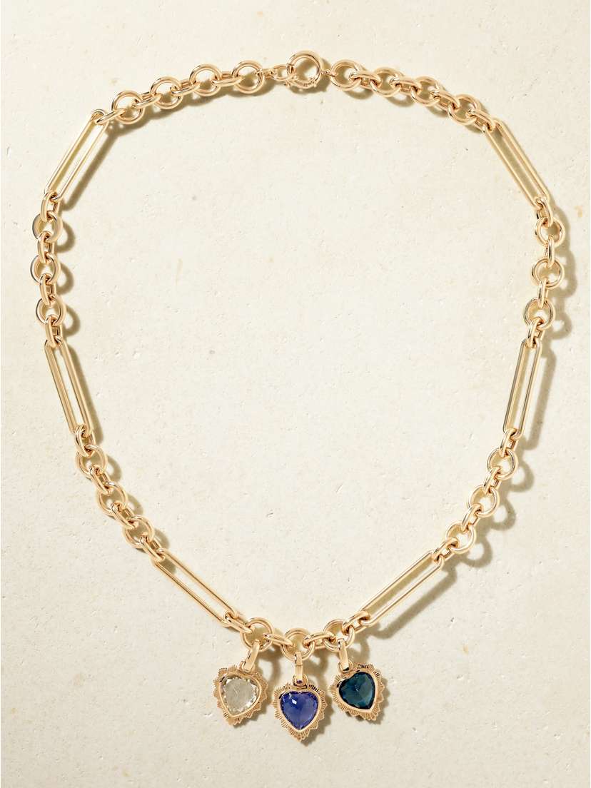 Foundrae 18-karat Gold Multi-stone Necklace