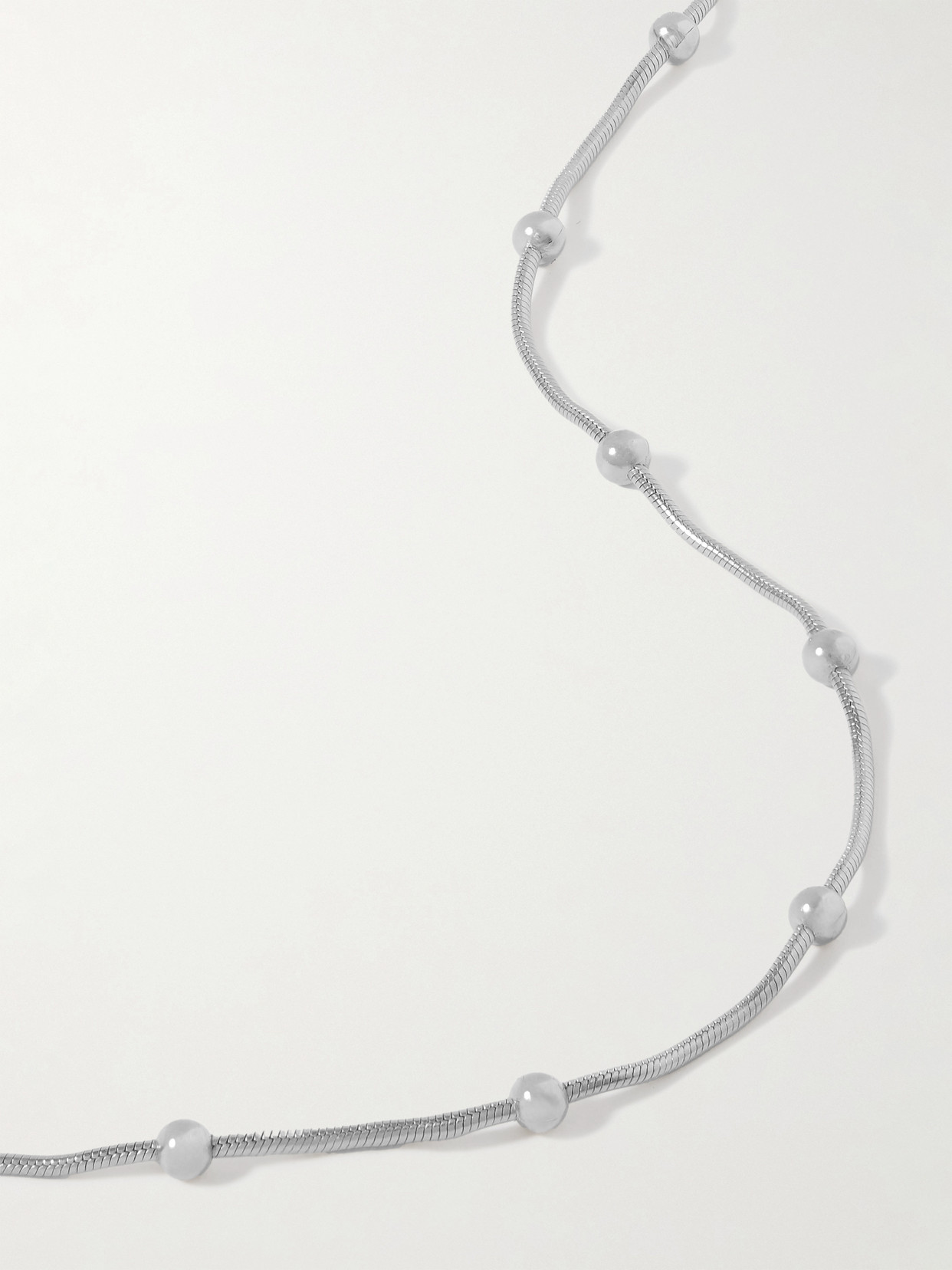 Loren Stewart Clyde Sterling Silver Necklace In Silver