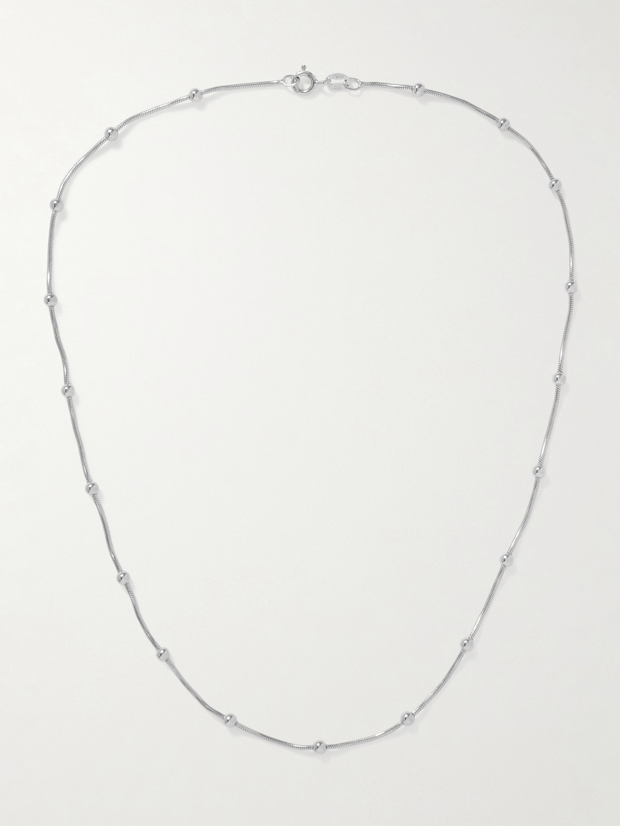 Loren Stewart Clyde Sterling Silver Necklace In Metallic