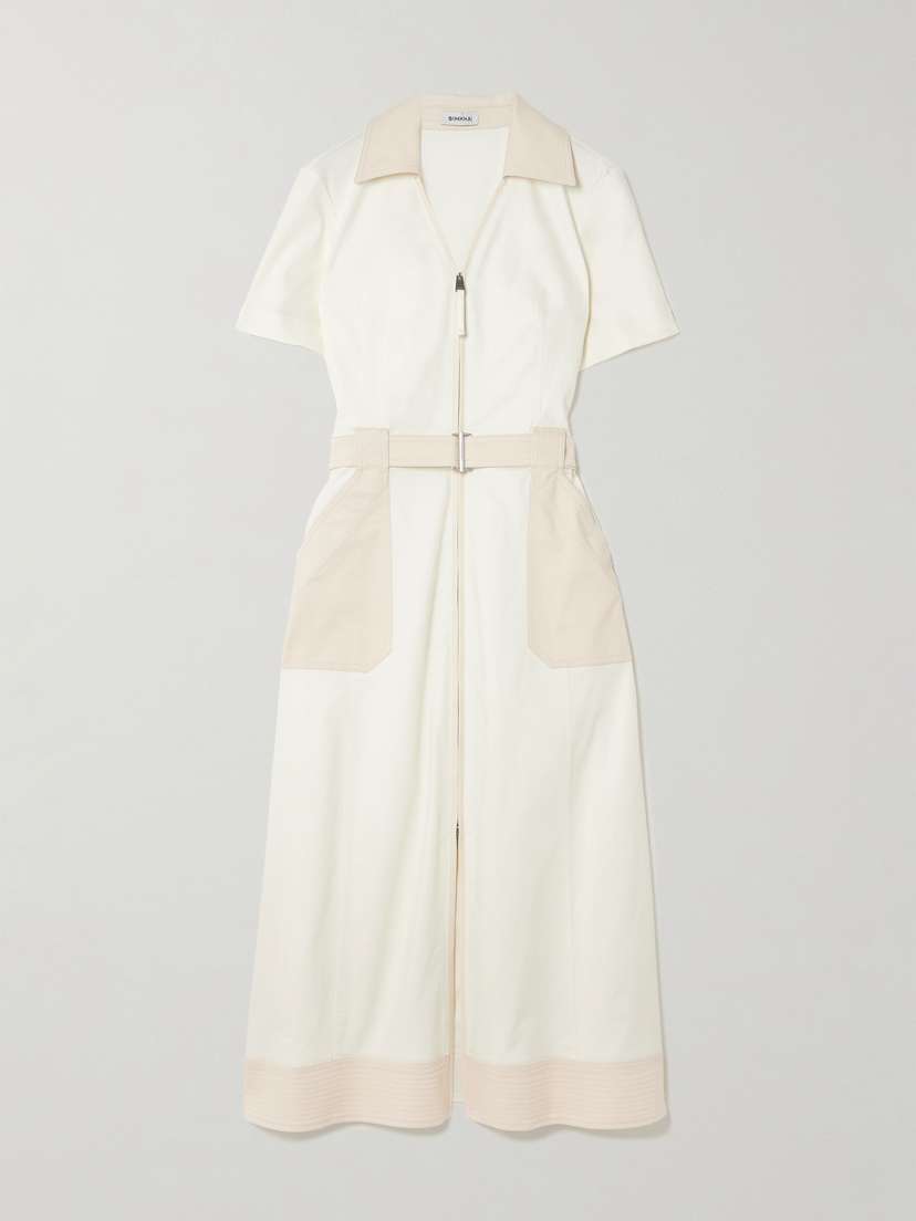 Simkhai Hanover Cotton-blend Twill Shirt Dress