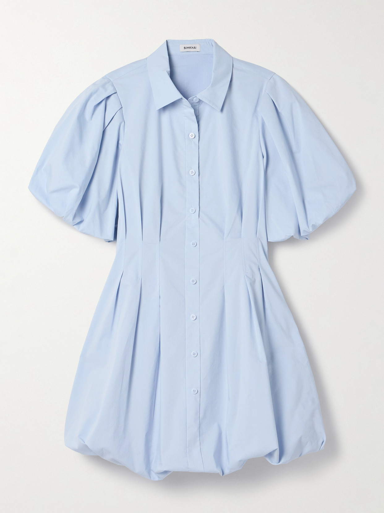 Simkhai Women's Cleo Cotton Mini Dress In Periwinkle Sky In Blue
