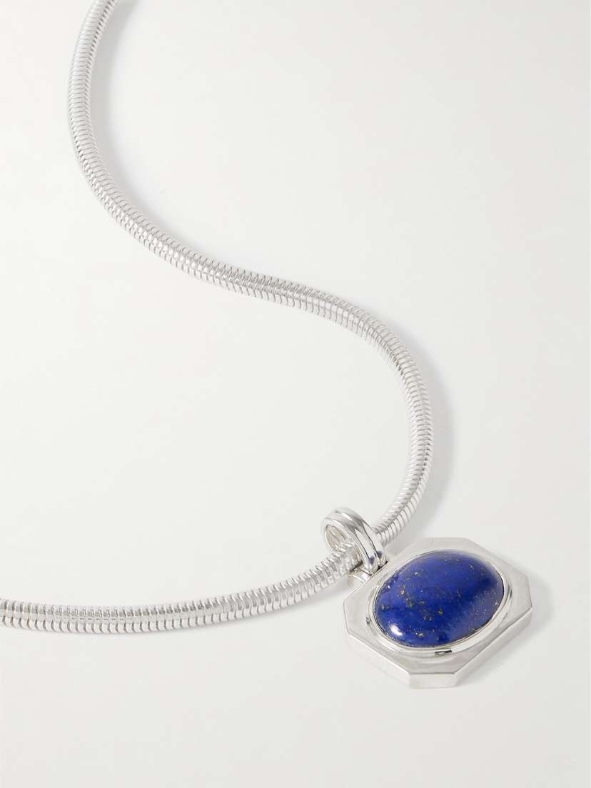 Loren Stewart Sterling Silver Lapis Lazuli Necklace