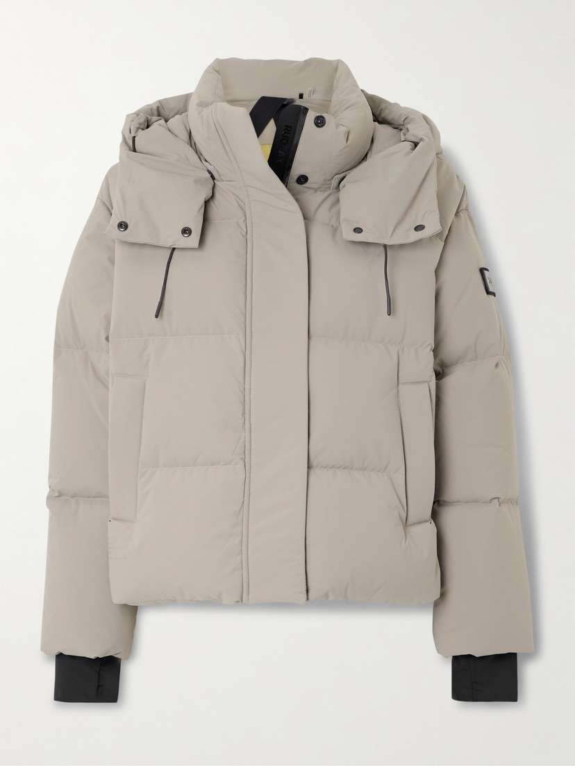 RUDSAK Danna Appliquéd Quilted Hooded Soft-stretch Down Ski Jacket