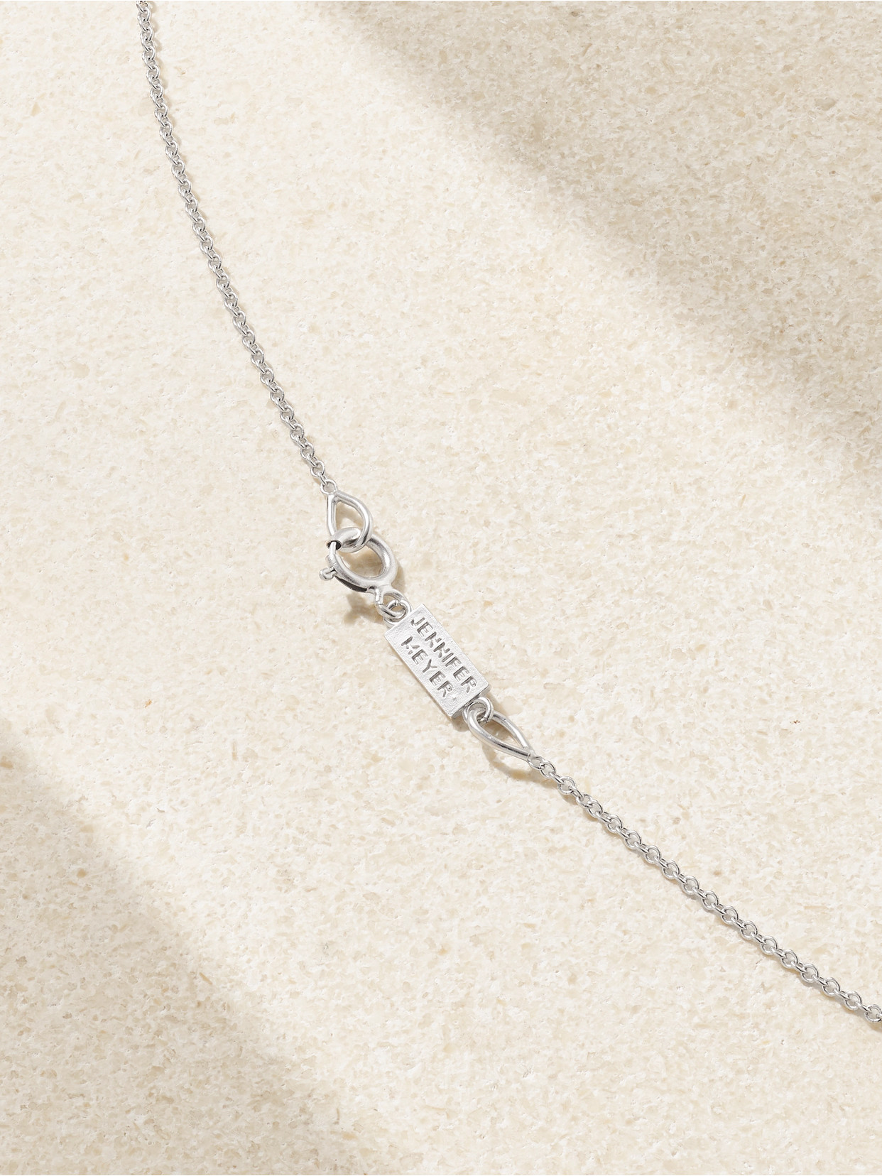 JENNIFER MEYER MAMA 18-KARAT WHITE GOLD NECKLACE