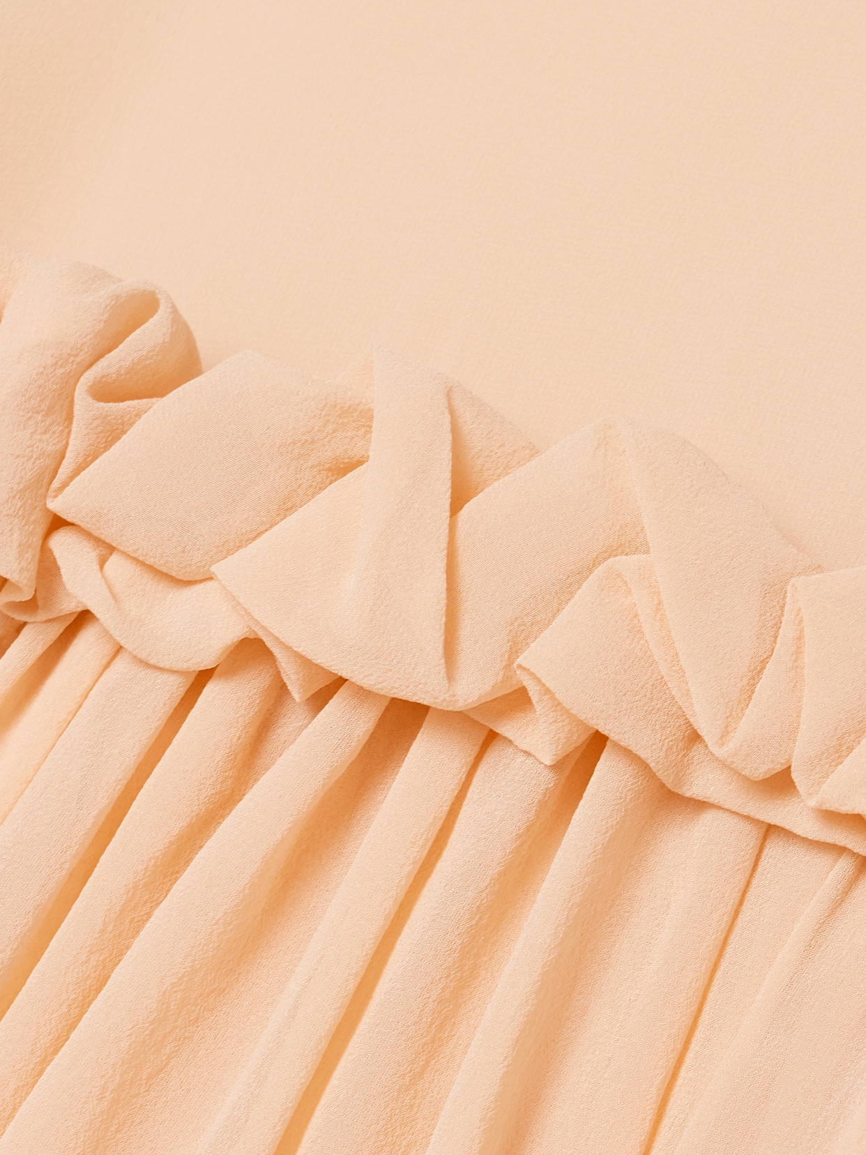 Peggy Ruffled Gathered Silk Crepe De Chine Blouse