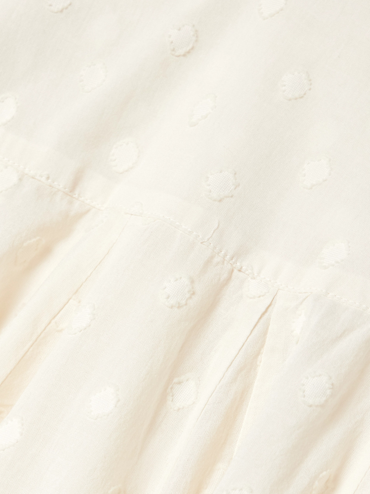 Shop Ulla Johnson Luisa Fil Coupé Cotton-voile Midi Skirt In Ivory