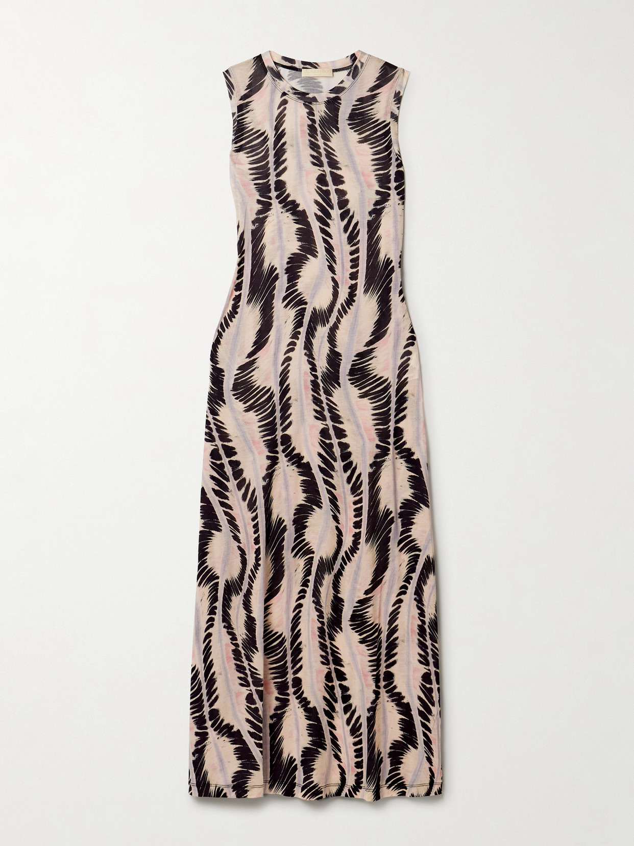 Ulla Johnson Orla Printed Lyocell-jersey Midi Dress In Neutrals