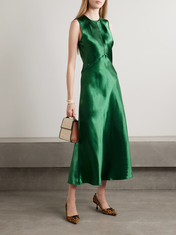 Ulla Johnson Lisbet satin midi dress