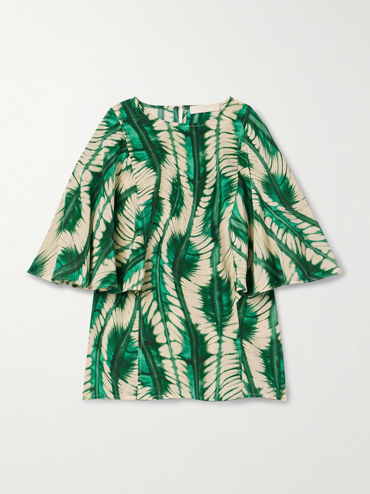 Ulla Johnson - Ada Printed Silk Top - Emerald