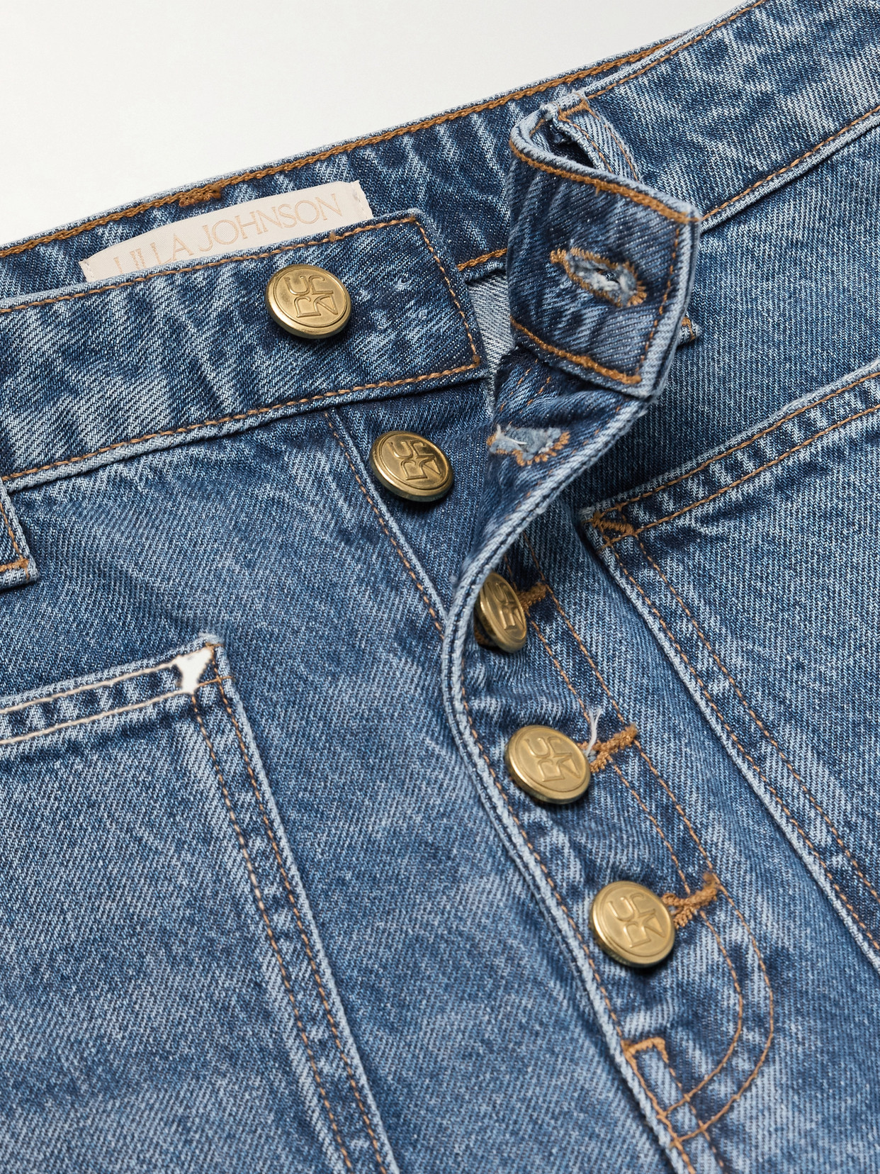 Ulla Johnson The Gwynne High-rise Flared Jeans In Blue
