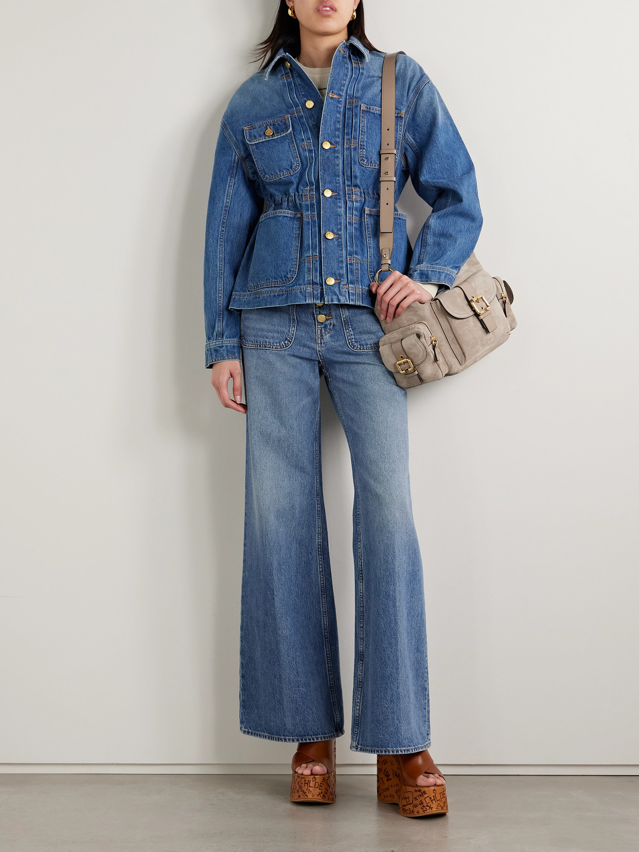 Ulla Johnson The Gwynne High-rise Flared Jeans In Blue