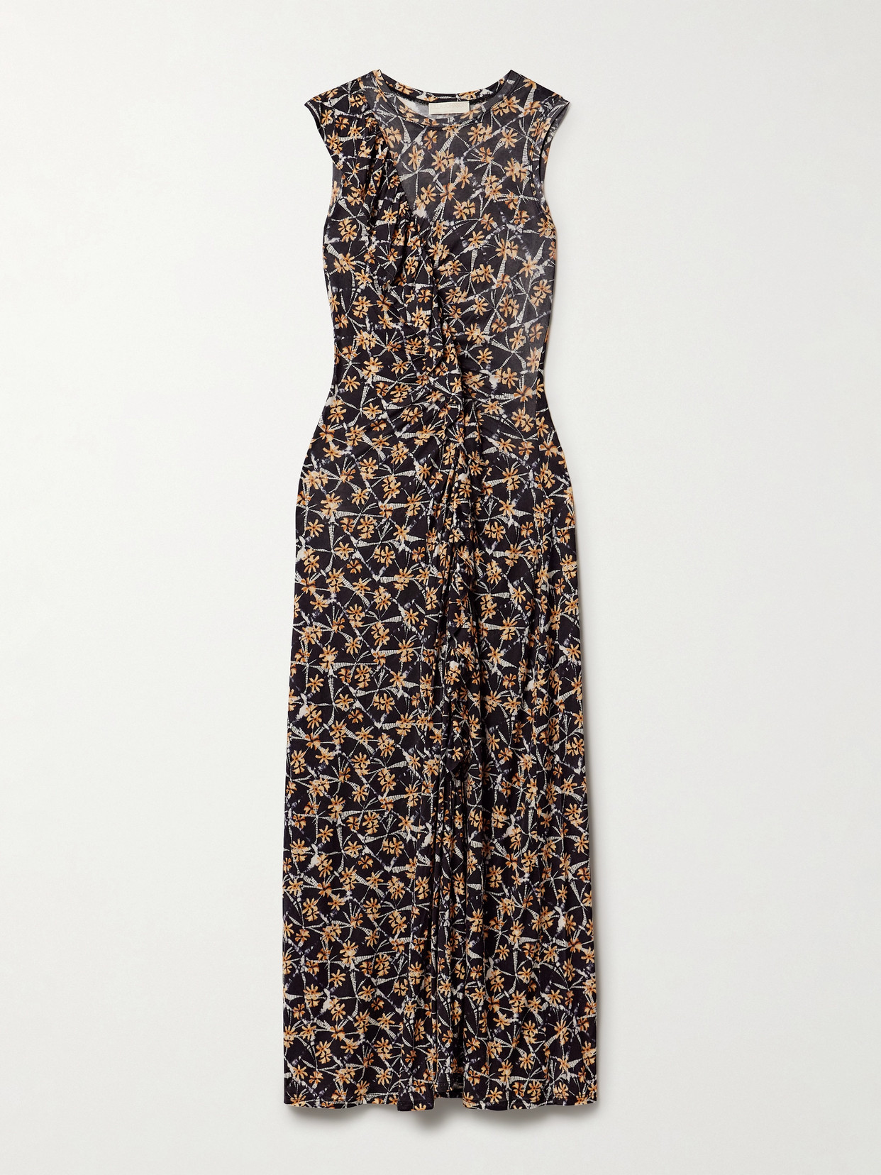 Ulla Johnson - Elise Ruffled Printed Lyocell-jersey Midi Dress - Blue