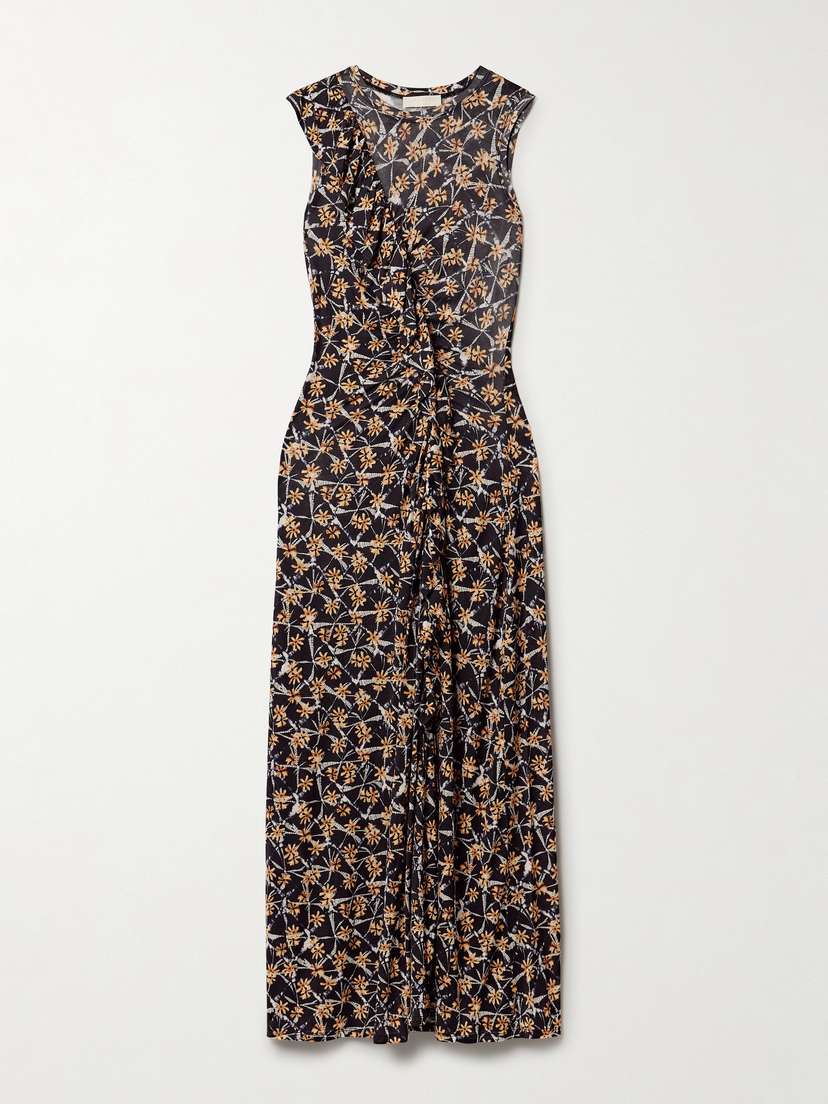 Ulla Johnson Elise Ruffled Printed Lyocell-jersey Midi Dress