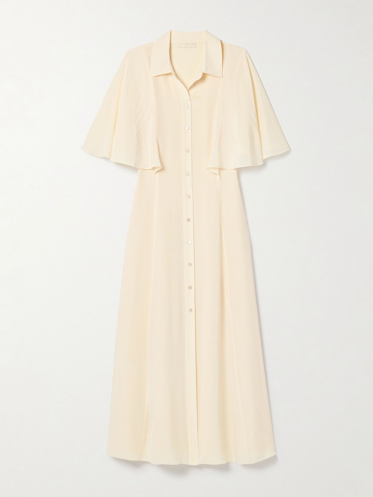 Ulla Johnson Silhouette silk crepe de chine midi shirt dress