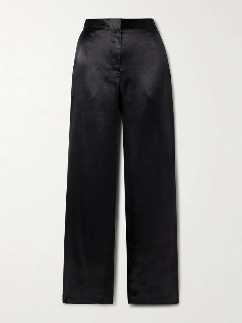 Ulla Johnson Ollie Satin Straight-leg Pants