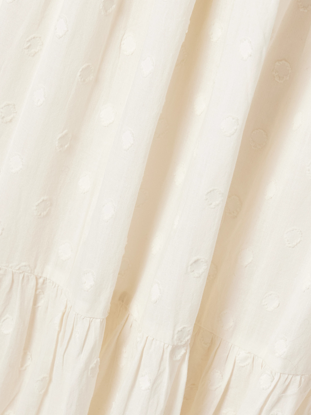 Ulla Johnson Palma Crochet-trimmed Fil Coupé Cotton-voile Midi Dress In Ivory