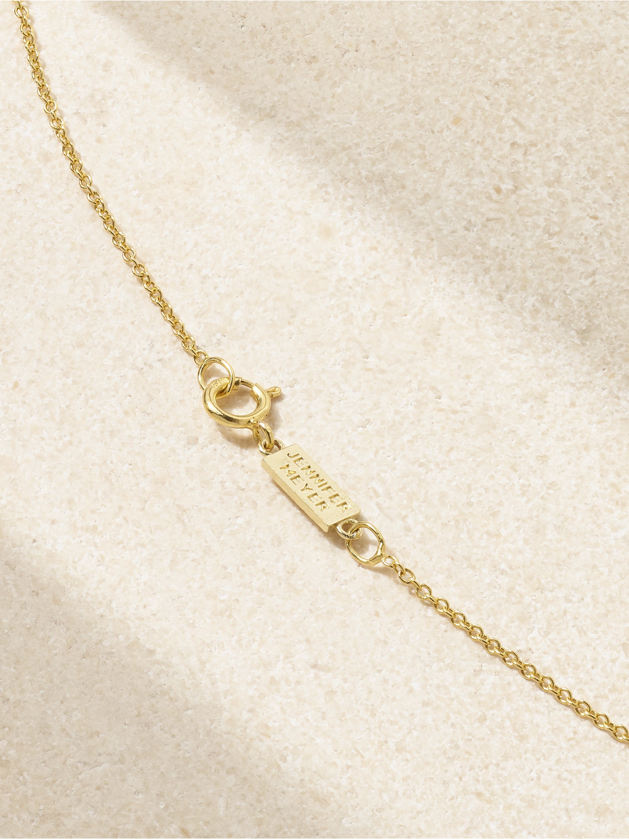 Jennifer Meyer Evil Eye 18-karat Gold Multi-stone Necklace In Blue