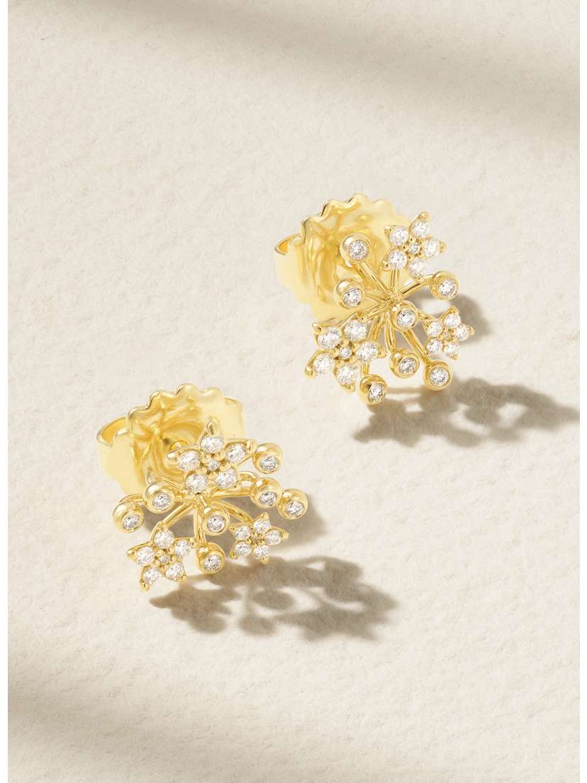 OLE LYNGGAARD COPENHAGEN Shooting Stars 18-karat Gold Diamond Earrings