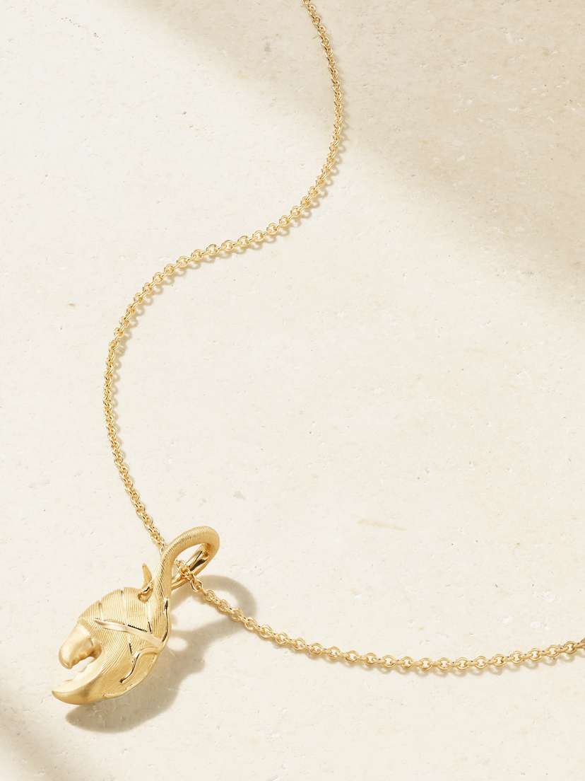 OLE LYNGGAARD COPENHAGEN Young Fish Claw 18-karat Gold Necklace