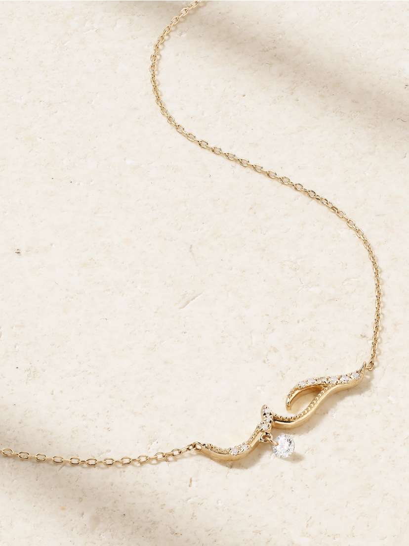 Persée Love 18-karat Gold Diamond Necklace