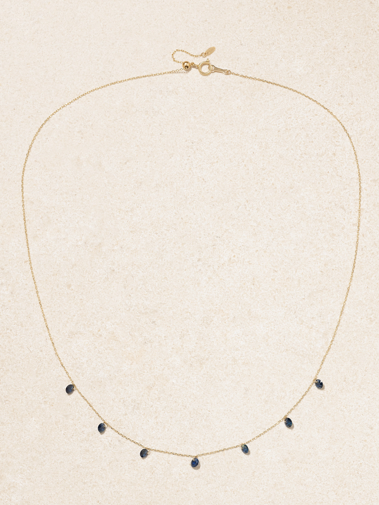 Persée - 18-karat Gold Sapphire Necklace - Blue
