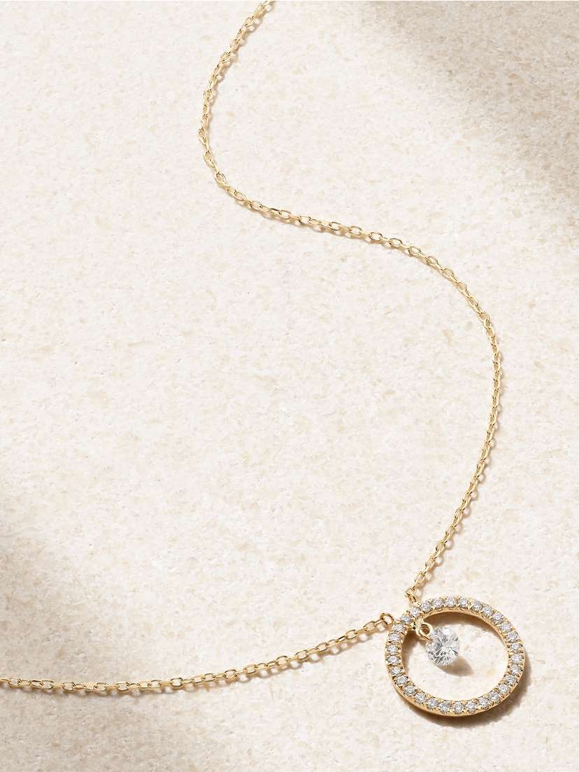 Persée Comic Strip 18-karat Gold Diamond Necklace