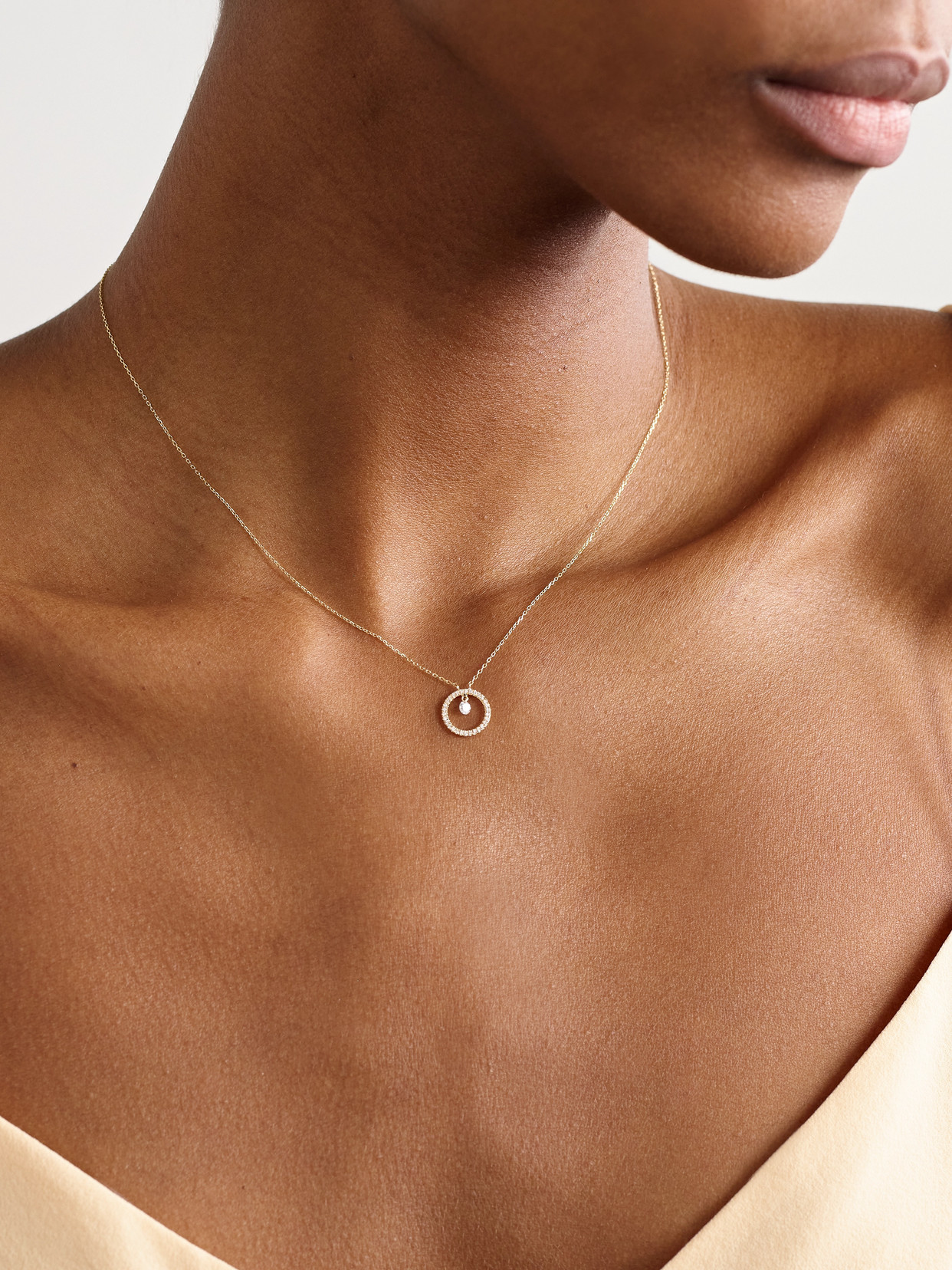 Persée Comic Strip 18-karat Gold Diamond Necklace In Gold
