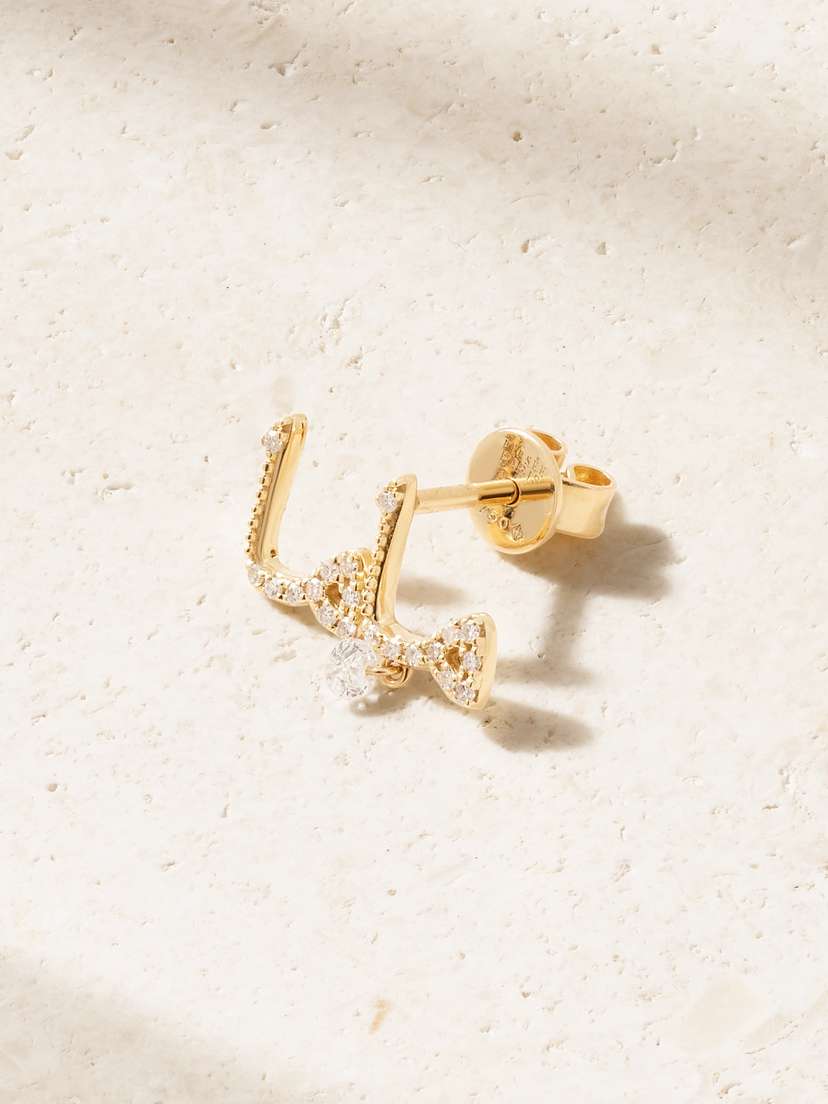 Persée Mama 18-karat Gold Diamond Single Earring