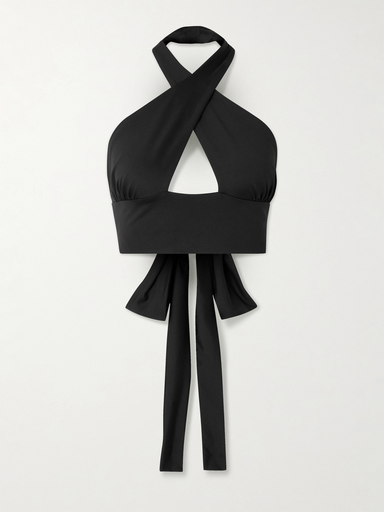 Magda Butrym - Cutout Halterneck Bikini Top - Black