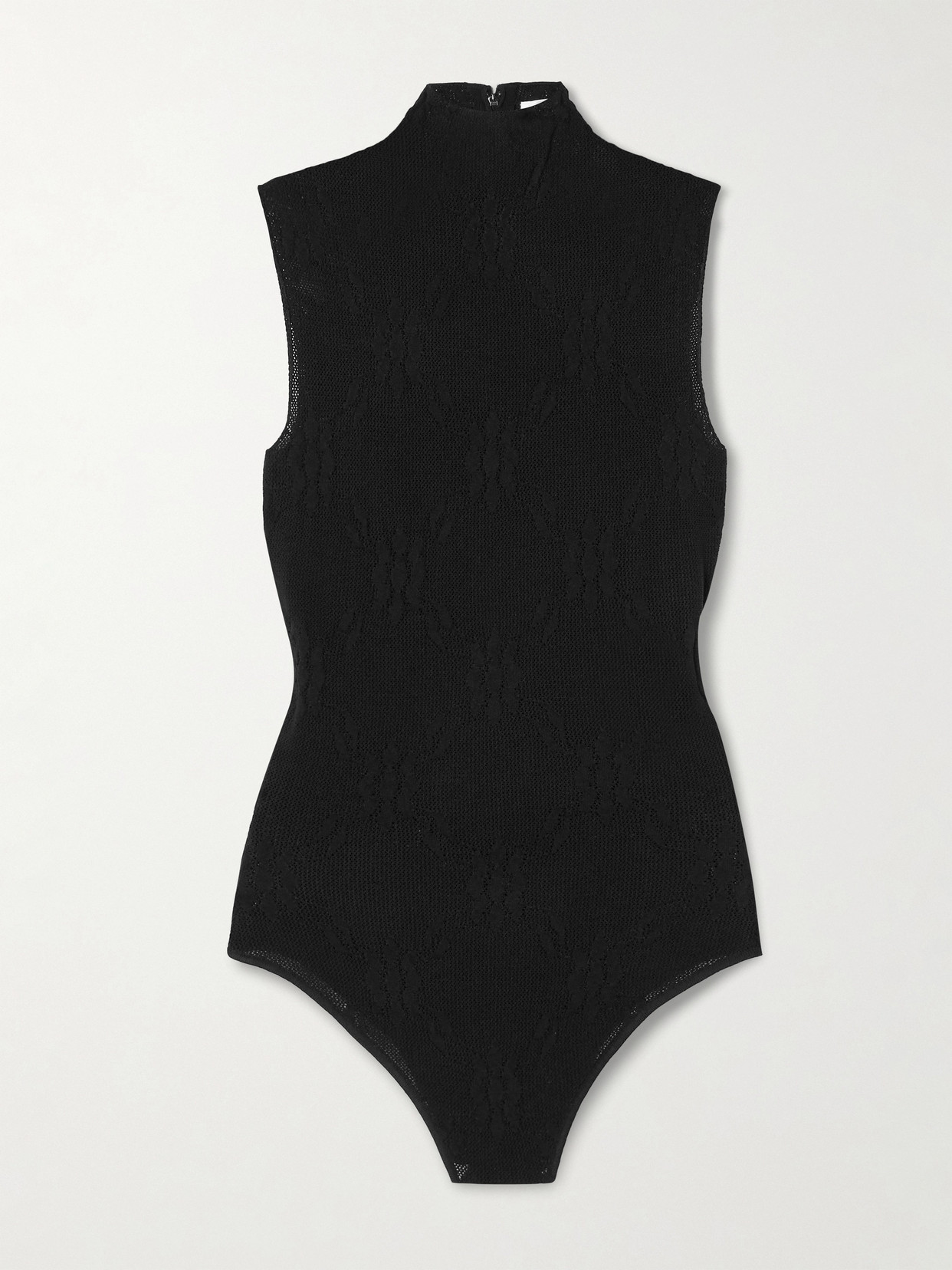 Victoria Beckham - Stretch-lace Bodysuit - Black