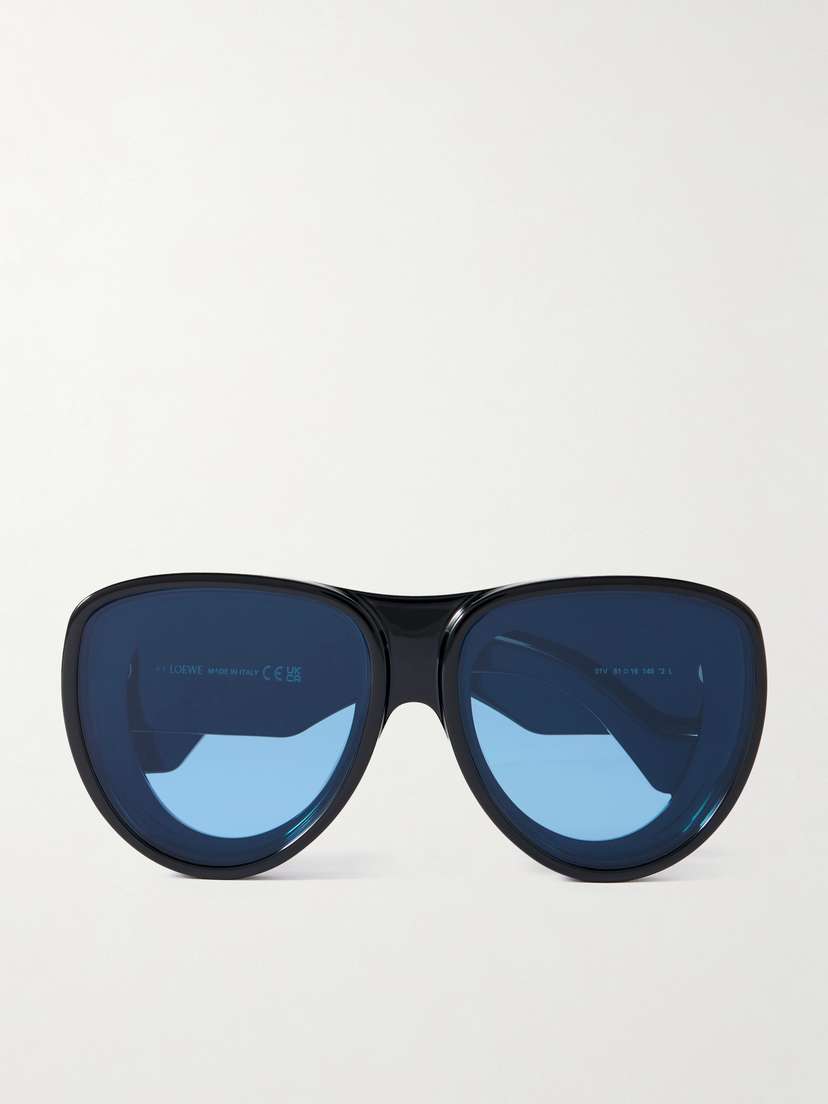 Loewe + Paula's Ibiza Oversized Aviator-style Acetate Sunglasses