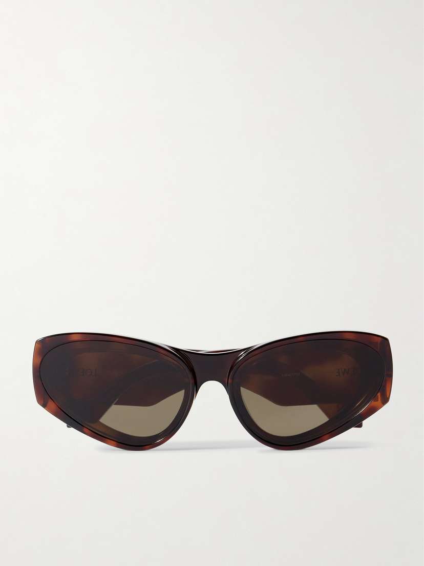 Loewe + Paula's Ibiza Cat-eye Tortoiseshell Acetate Sunglasses