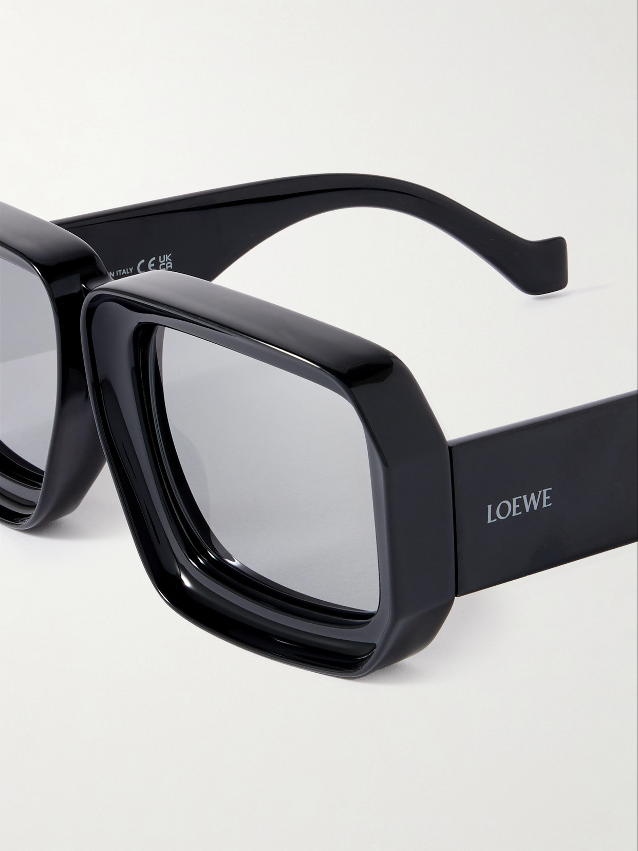 Loewe + Paula's Ibiza Square-frame Acetate Sunglasses In Black