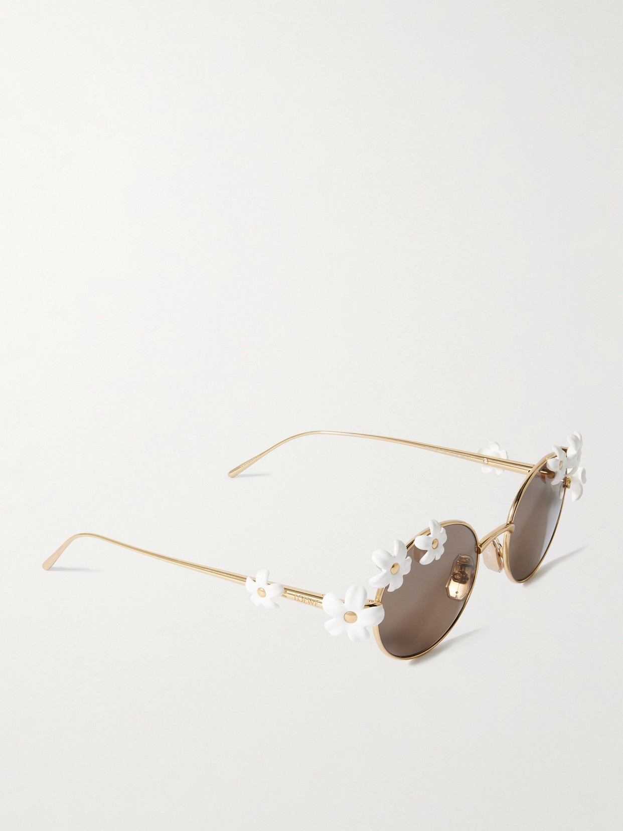 Loewe Daisy Field Round-frame Metal Sunglasses