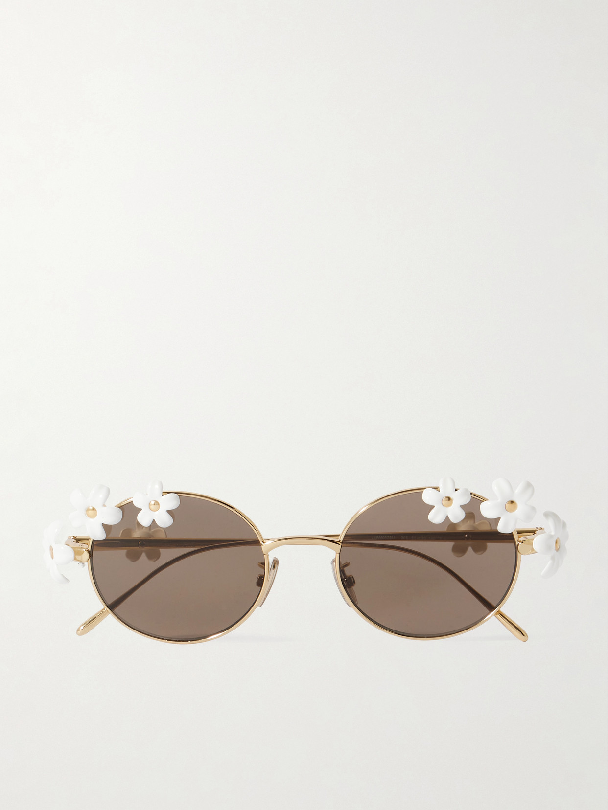 Loewe Daisy Field Round-frame Metal Sunglasses