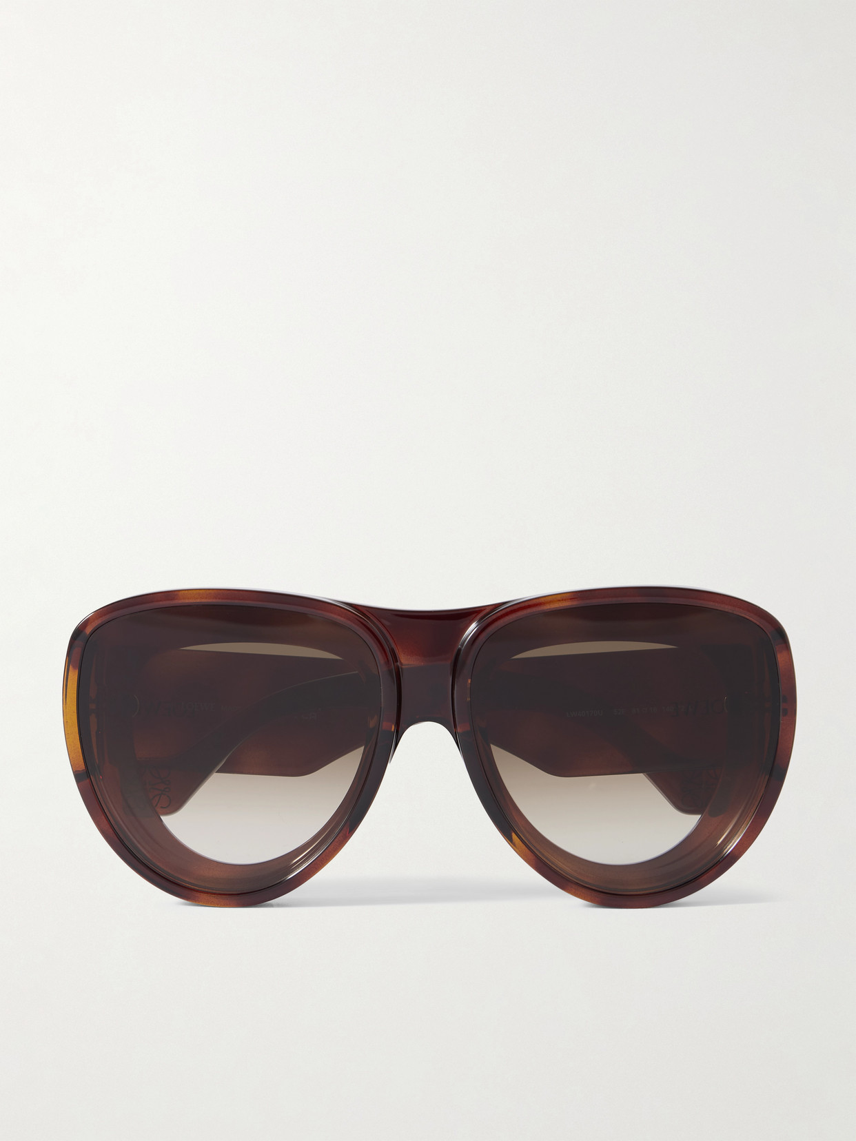 Loewe + Paula's Ibiza Oversized Aviator-style Tortoiseshell Acetate Sunglasses