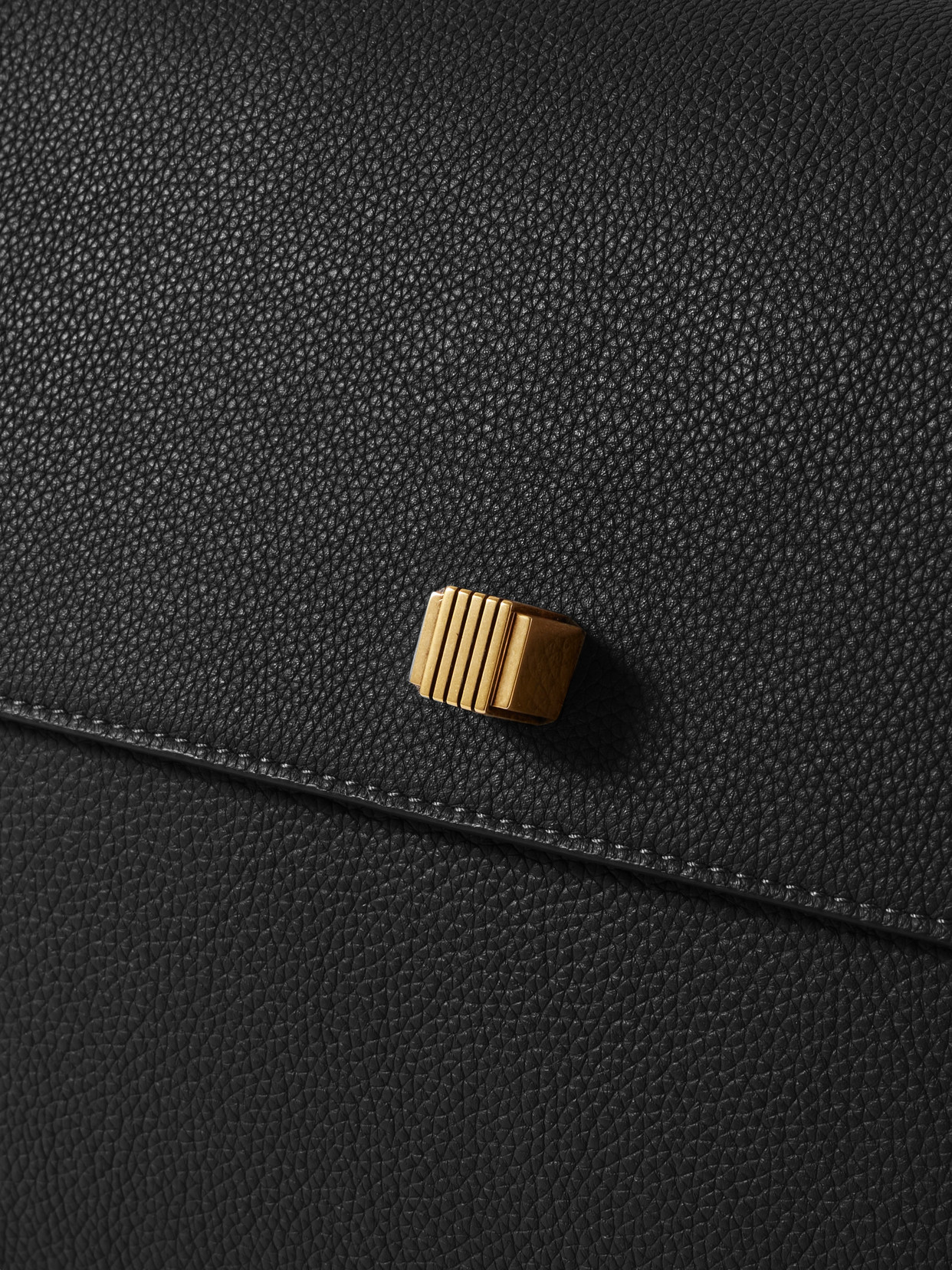 Khaite Audrey Flap Calf Leather Top-handle Bag In Black