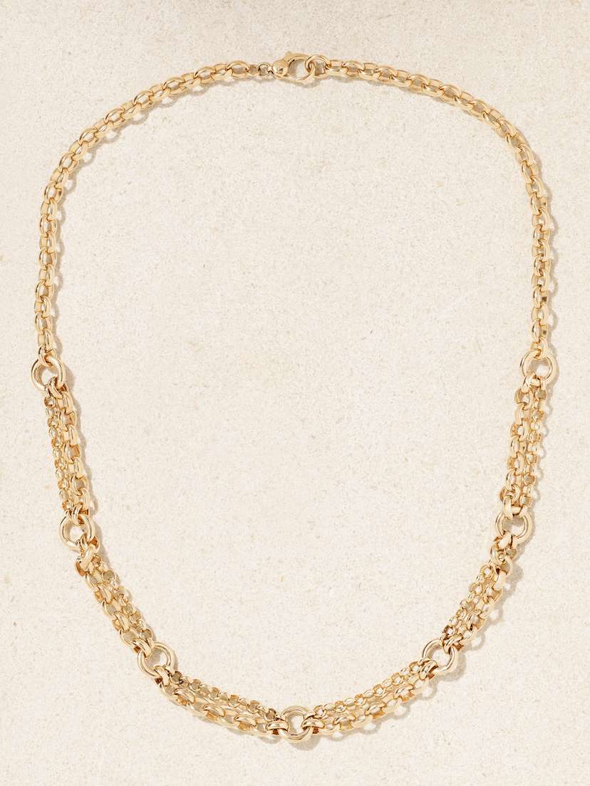 Foundrae Festoon Belcher 18-karat Gold Necklace