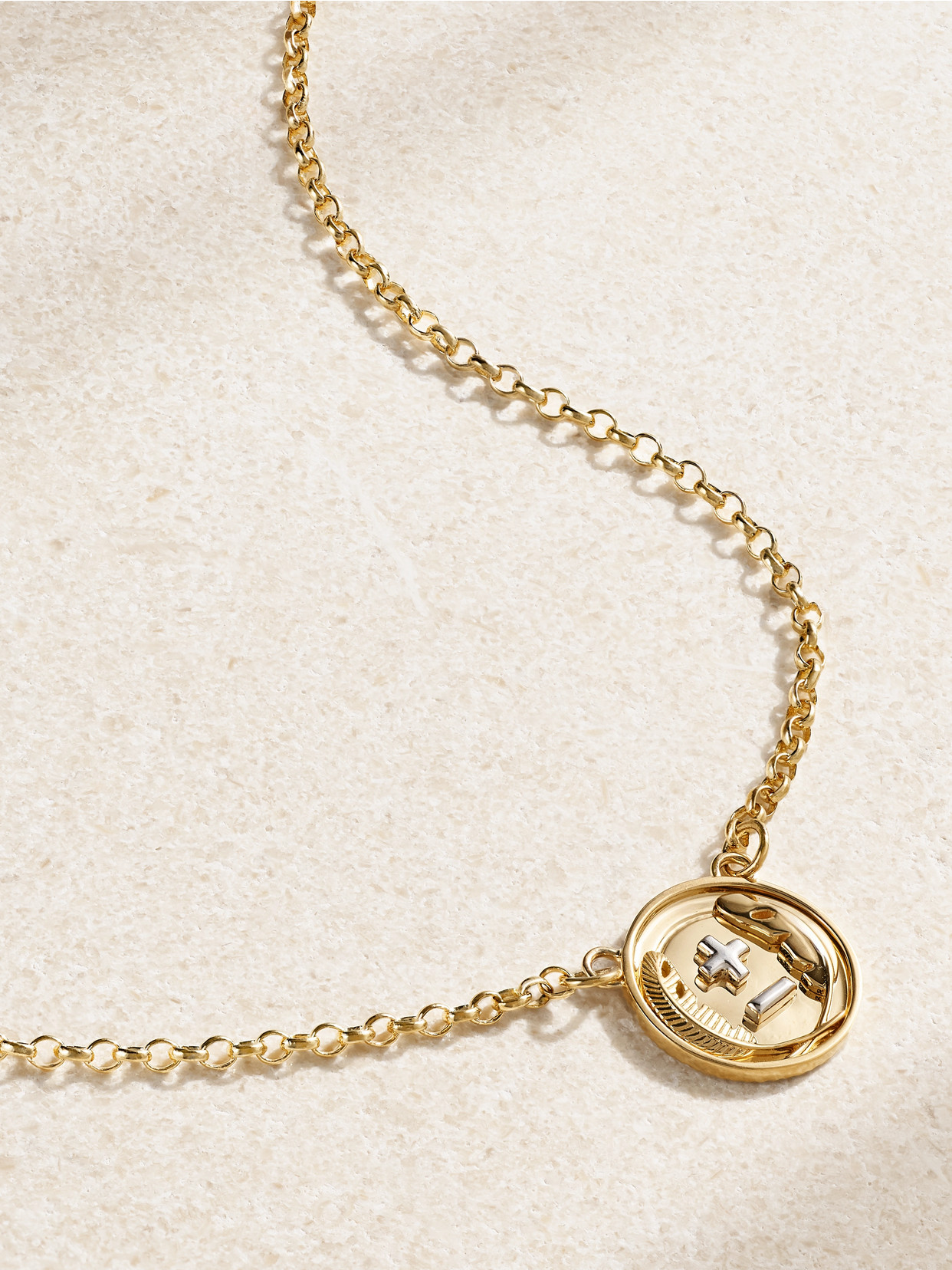 Foundrae - Vivacity Stationary 18-karat Yellow And White Gold Necklace - One size