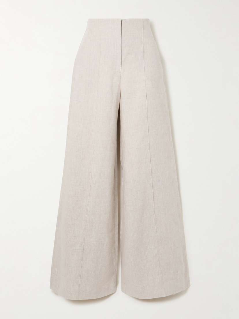 ANDRES OTALORA Encontrarte Linen Wide-leg Pants