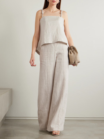 Andres Otalora Encontrarte linen wide-leg pants