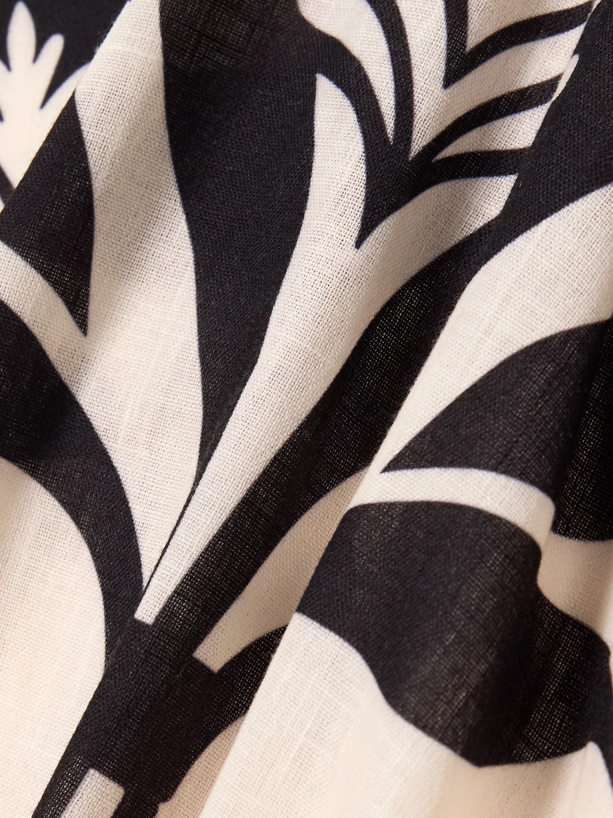 ANDRES OTALORA JAIPUR PRINTED LINEN MINI DRESS