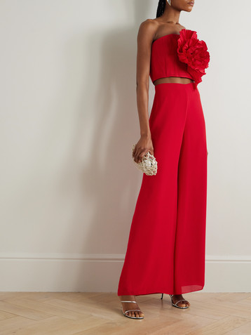 Andres Otalora Kali chiffon wide-leg pants