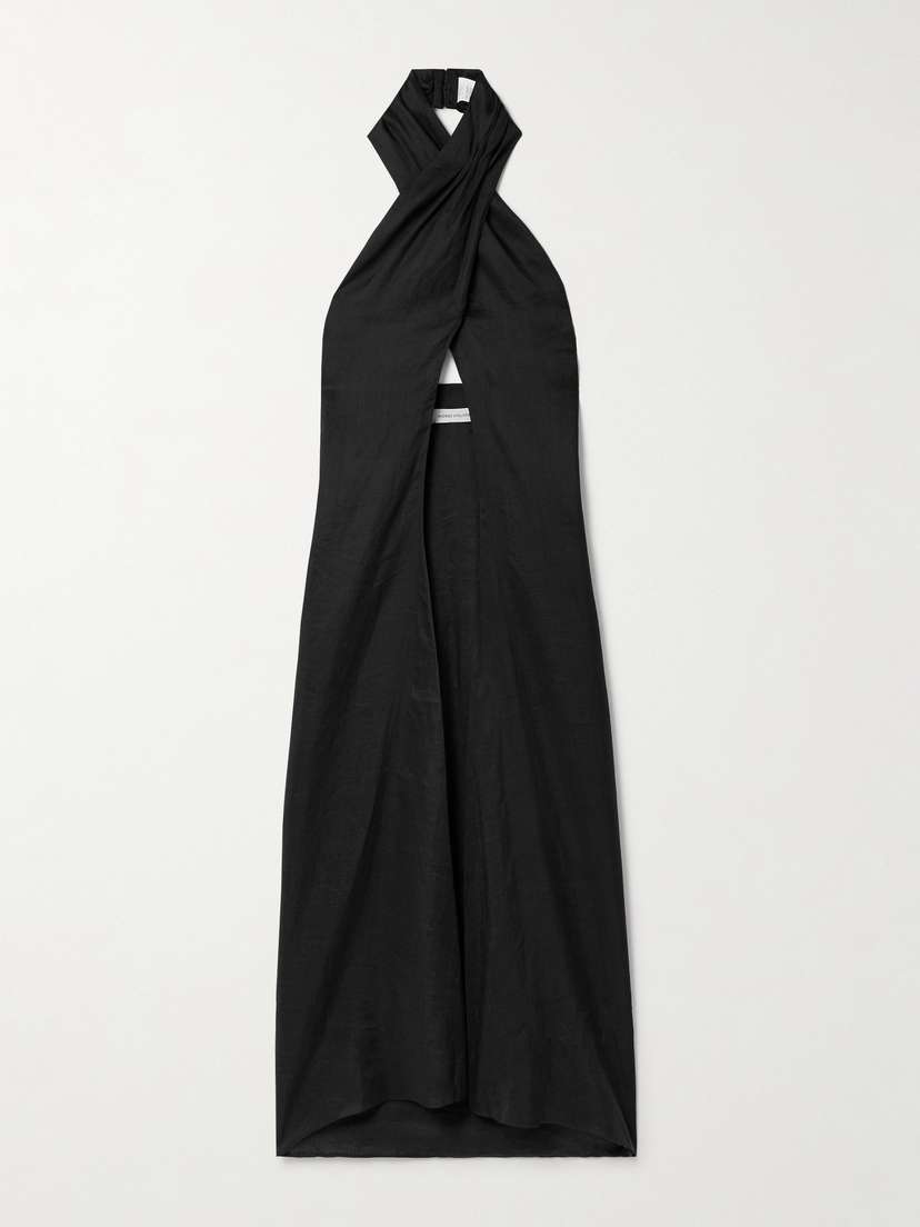 ANDRES OTALORA Joyah Linen Halterneck Tunic