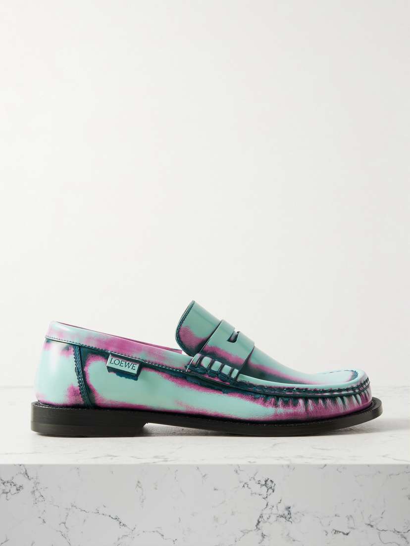 Loewe — Campo printed leather loafers