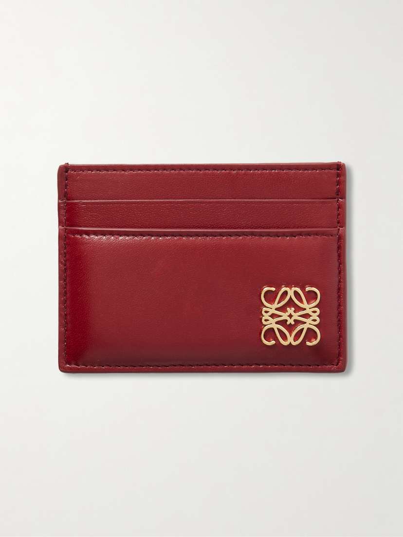 Loewe Anagram Embellished Leather Cardholder