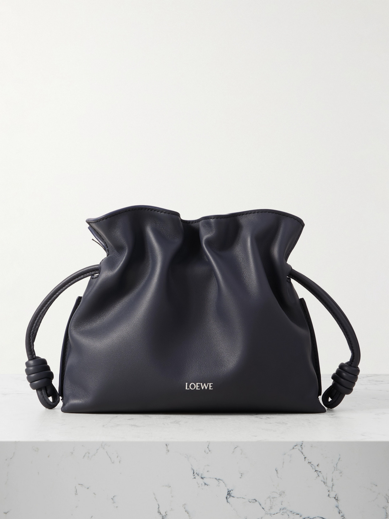 LOEWE - Flamenco Mini Leather Clutch - Blue
